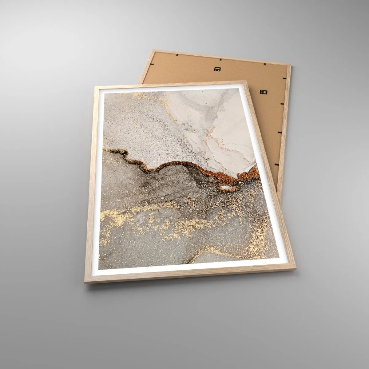 Plakát v rámu světlý dub - Na hranici barev - 61x91 cm