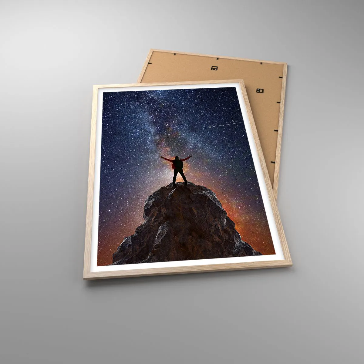 Plakat i ramme af lyst egetræ - Magten er hos mig! - 61x91 cm