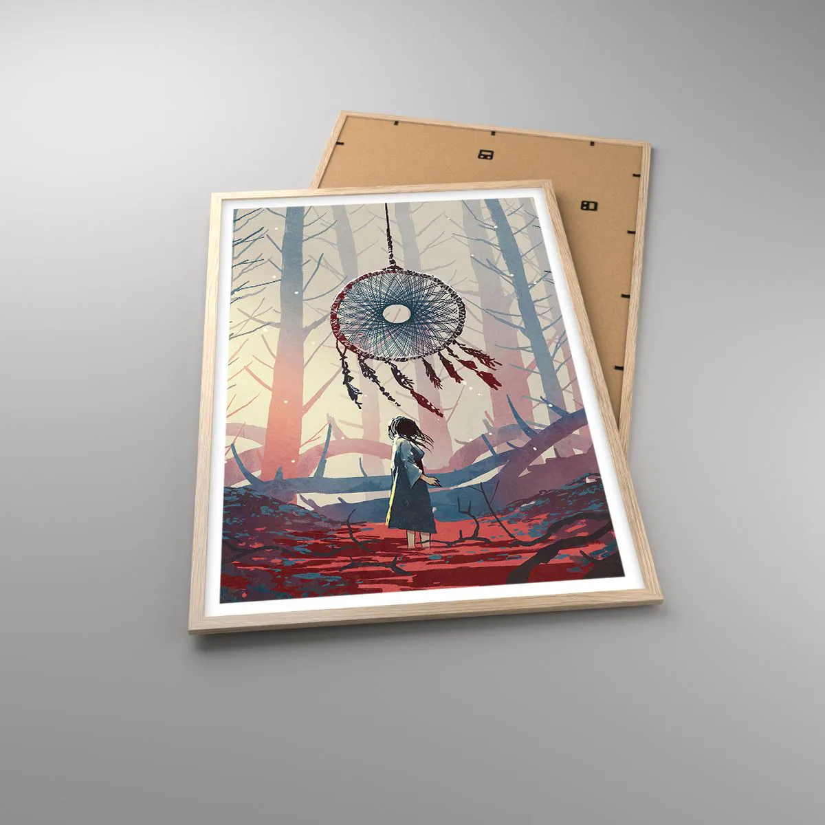 Poszter világos tölgy keretben - A boldogság titkos rituáléja - 61x91 cm