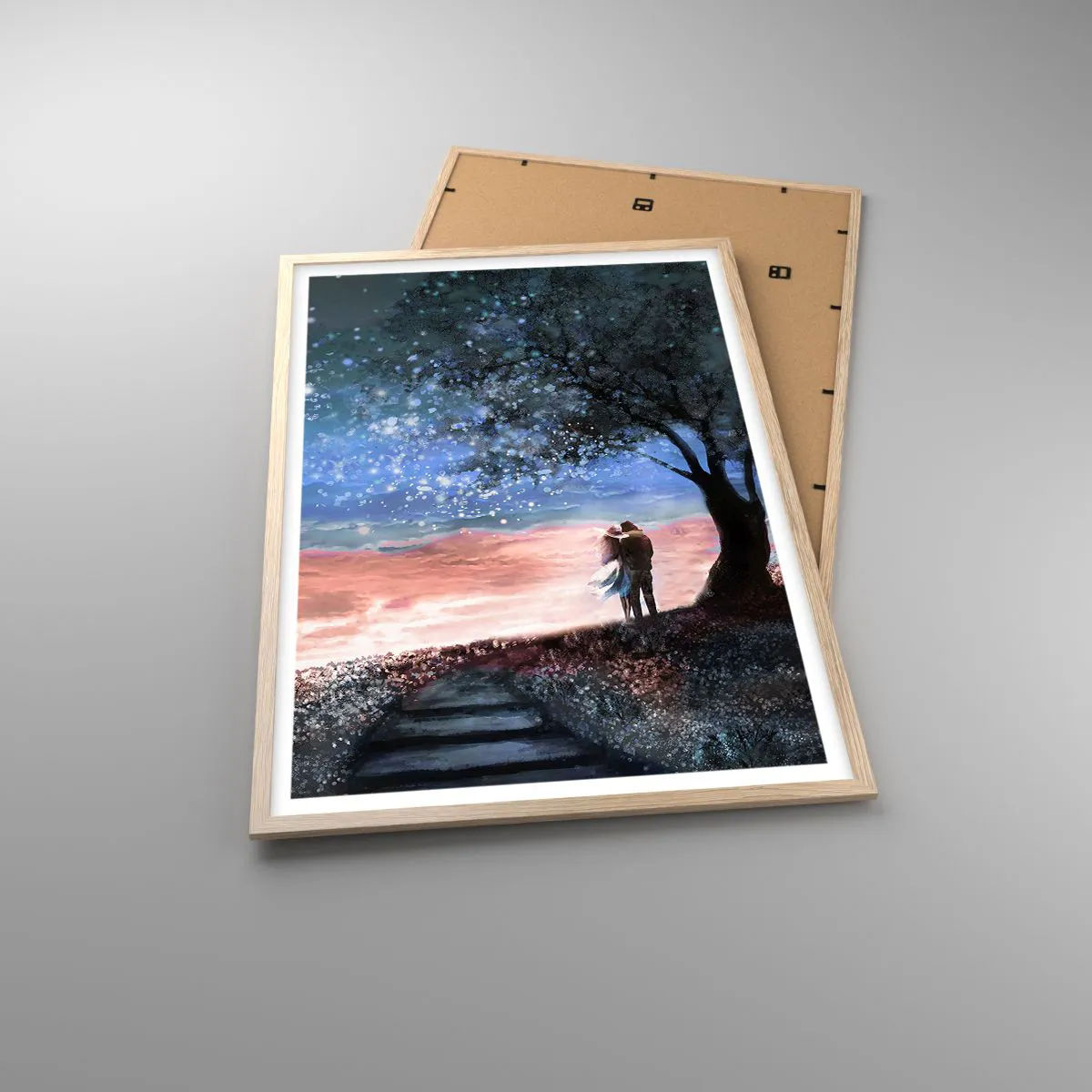 Een poster in een licht eiken lijst - Een sterrenspektakel - 61x91 cm