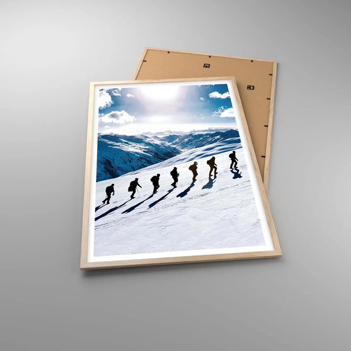 Póster en marco roble claro - Equipo de conquistadores - 61x91 cm