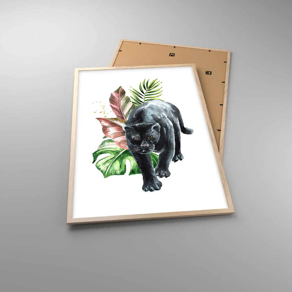 Póster en marco roble claro - Salvaje de corazón - 61x91 cm