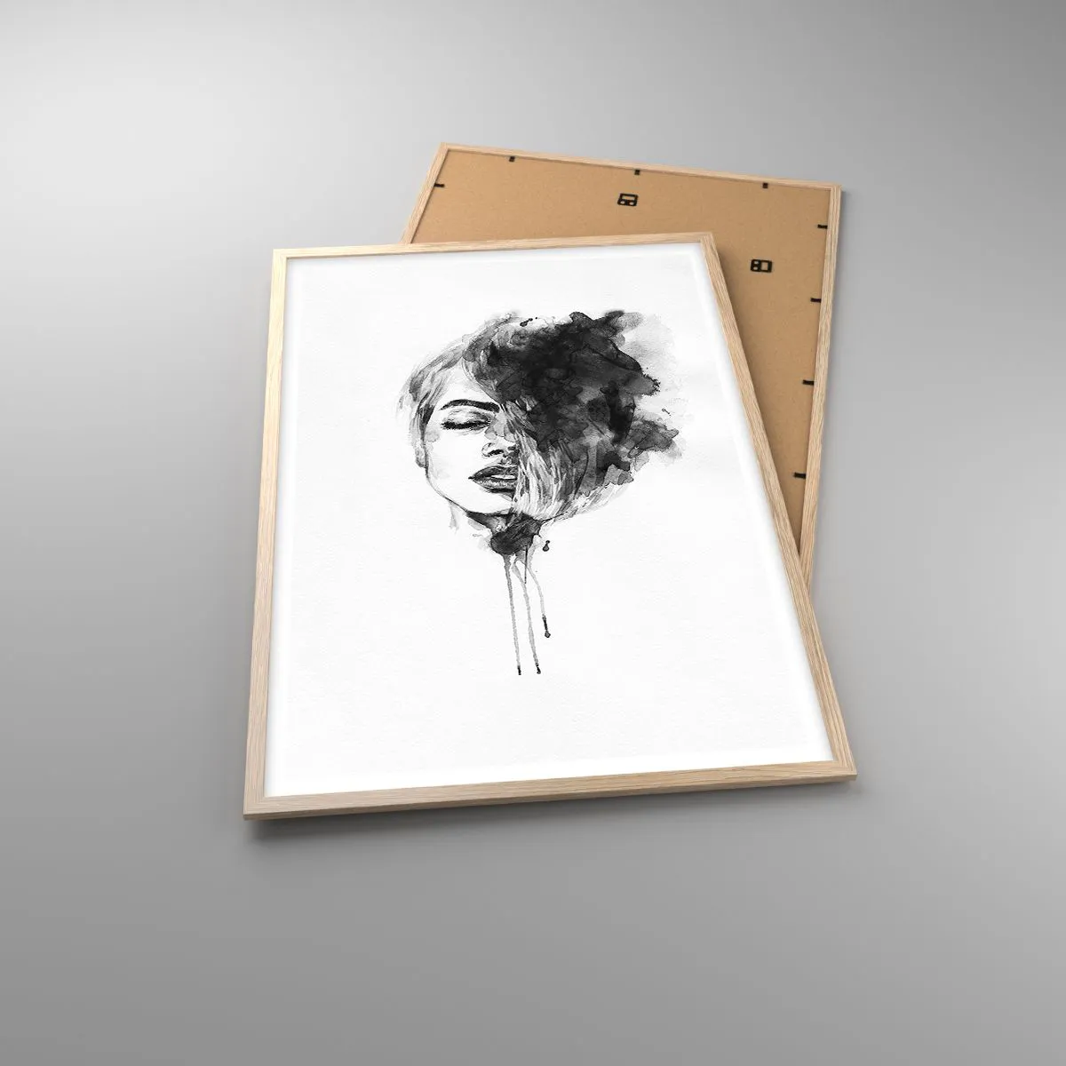 Poszter világos tölgy keretben - Miről álmodozik egy lány - 61x91 cm