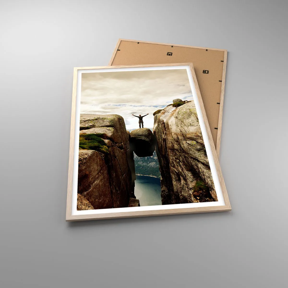 Affiche dans un chêne clair - Poster - Comment vous sentez-vous§ - 61x91 cm