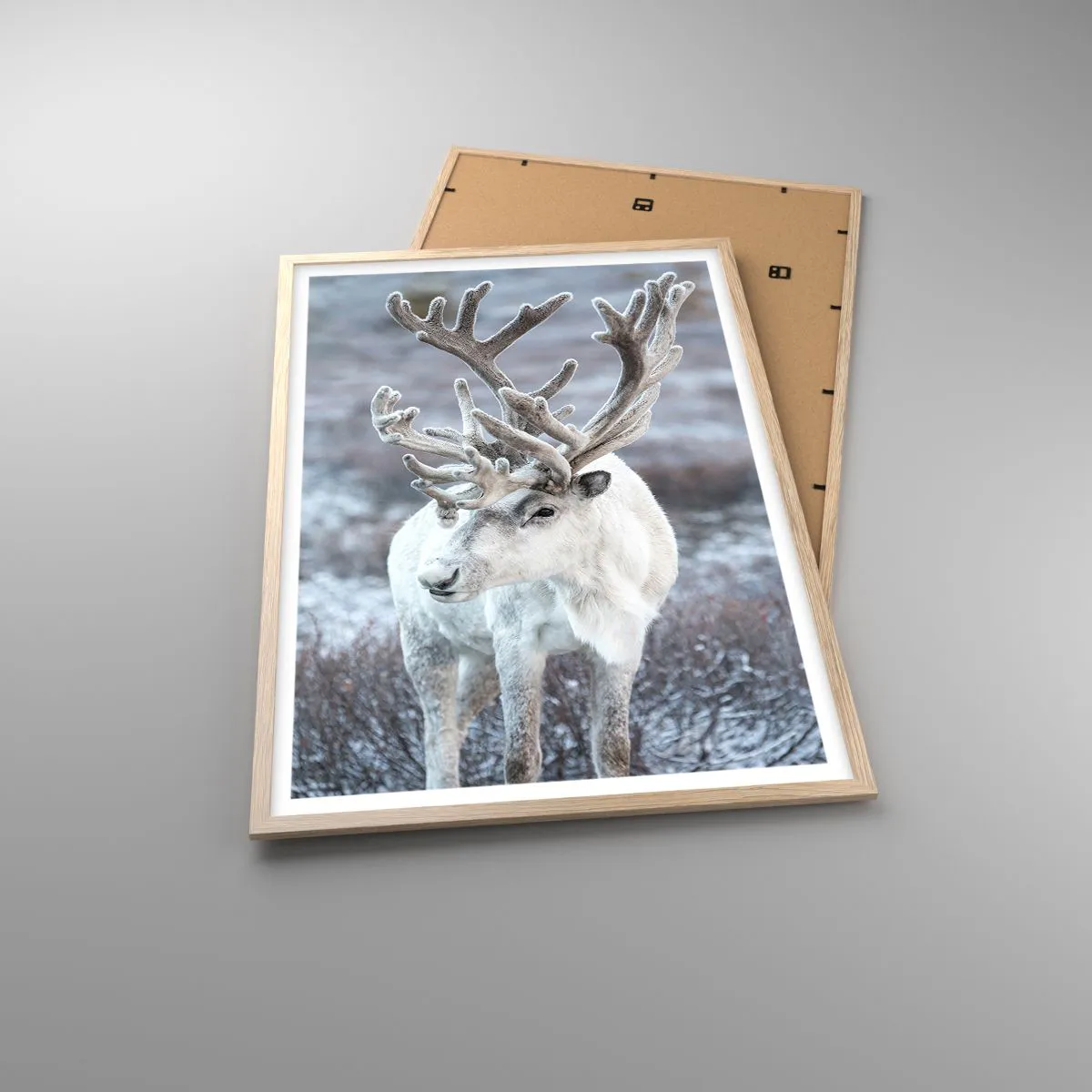 Pôster com moldura de carvalho claro - Retrato ao sol - 61x91 cm