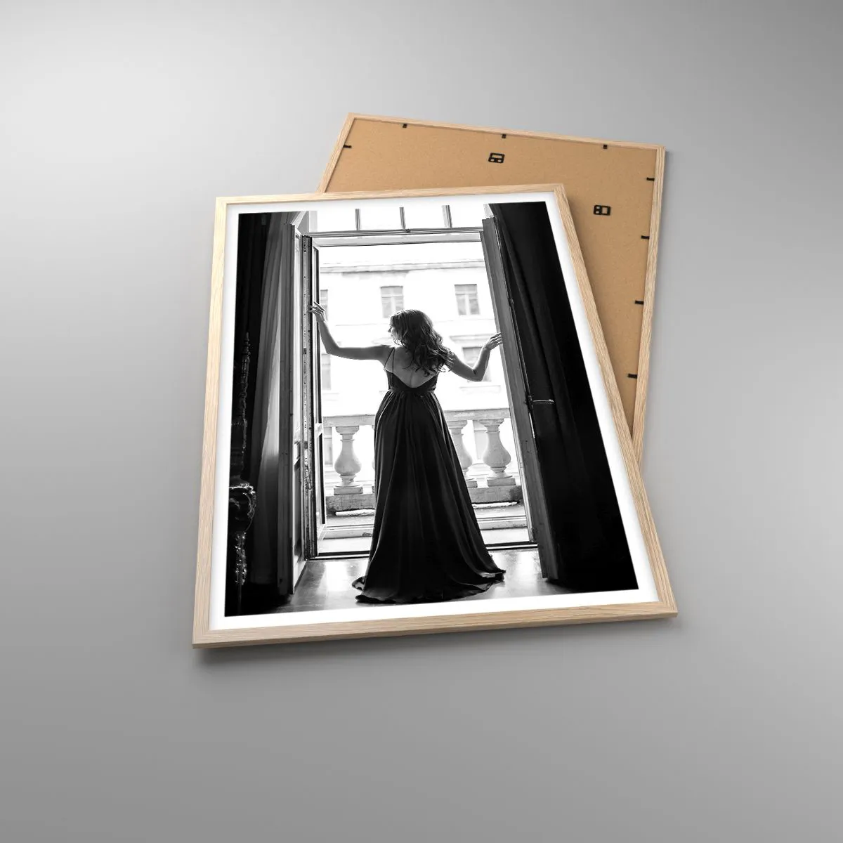 Póster en marco roble claro - Con gran estilo - 61x91 cm