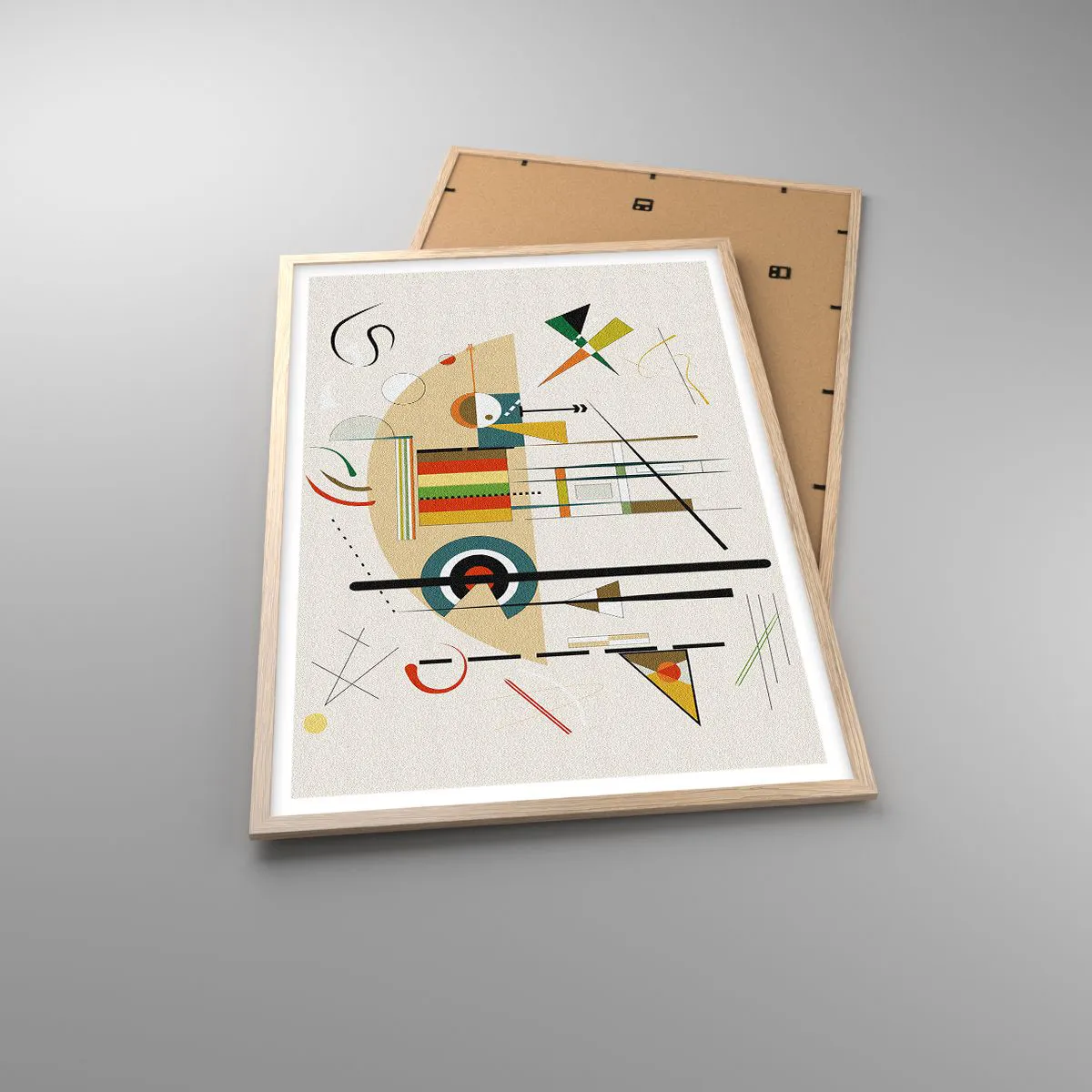 Affisch i ram av ljusek - Så världen skrattar - 61x91 cm