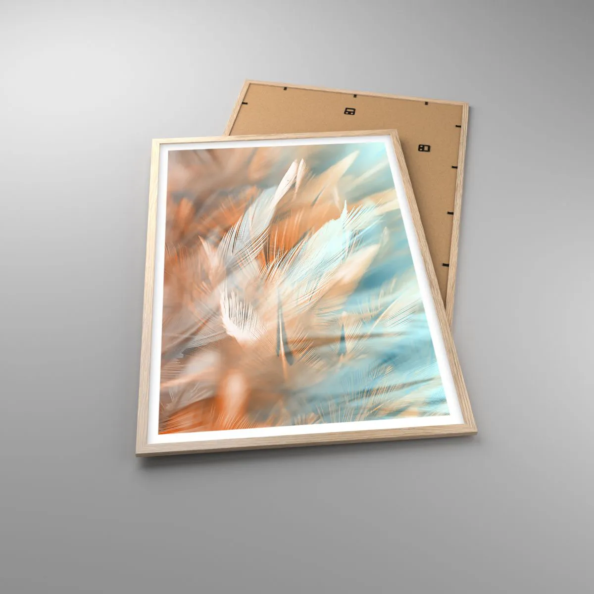 Plakat i ramme af lyst egetræ - I mildhedens land - 61x91 cm