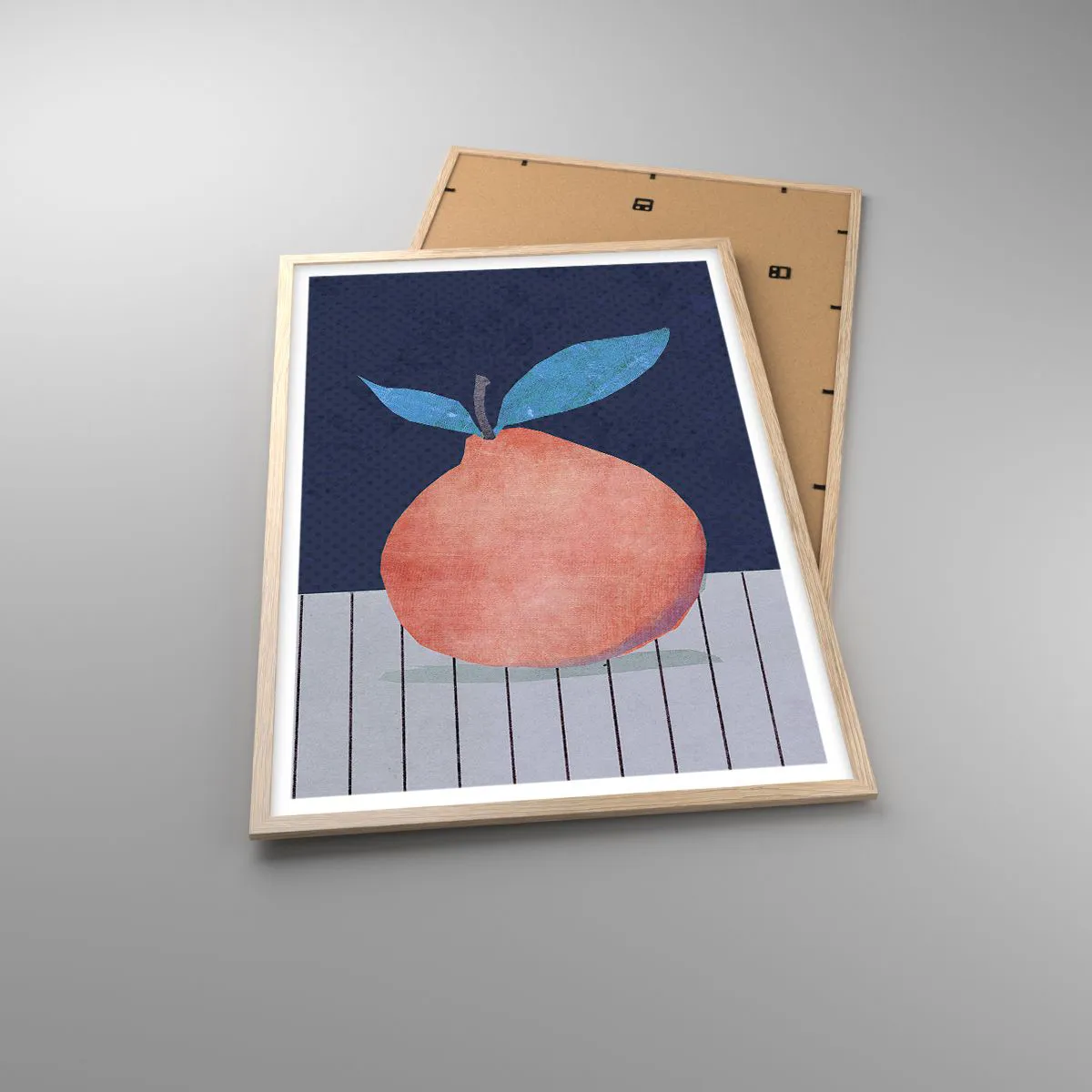 Poszter világos tölgy keretben - Domborúság és sík - 61x91 cm