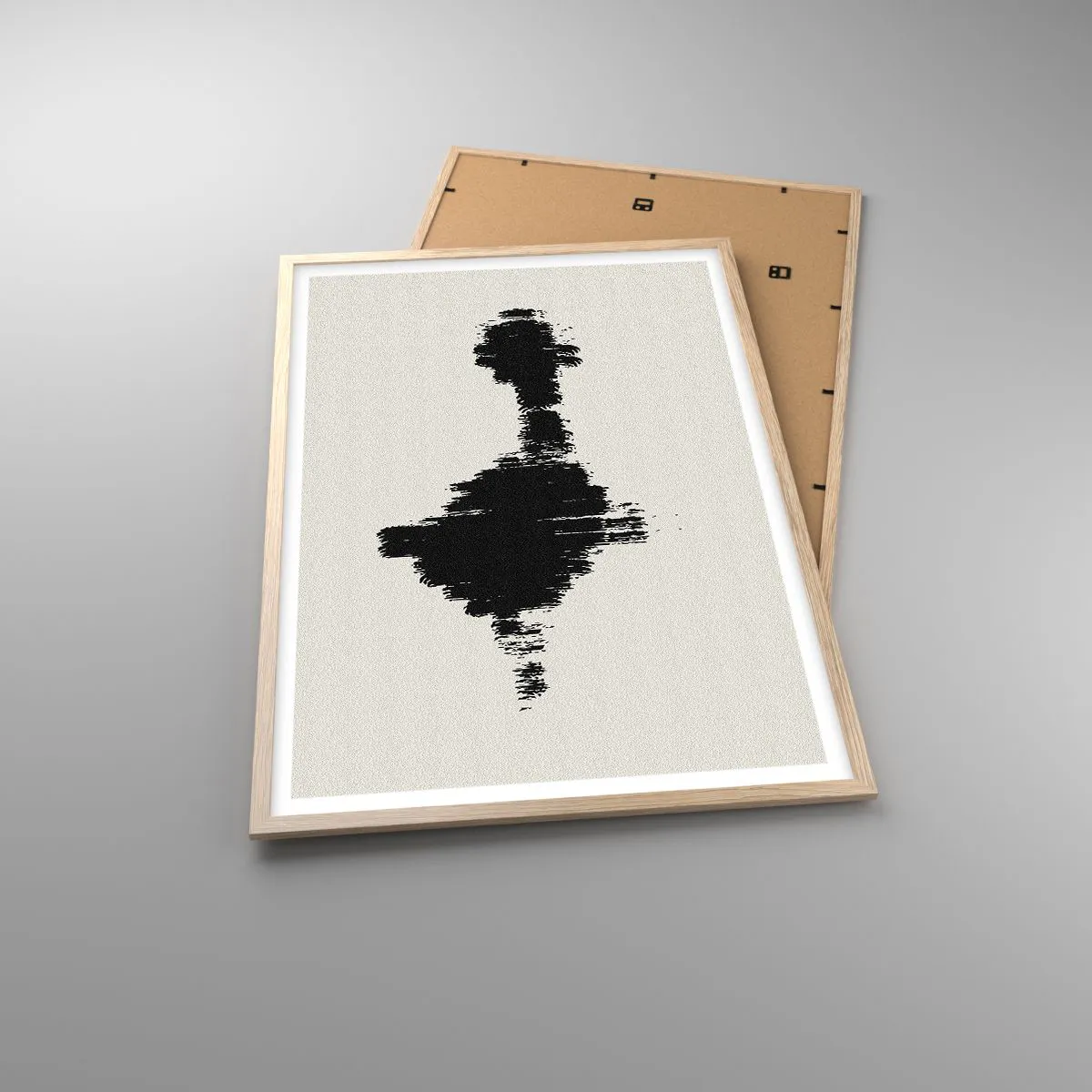 Plakat i ramme af lyst egetræ - Fantasiens vibrationer - 61x91 cm