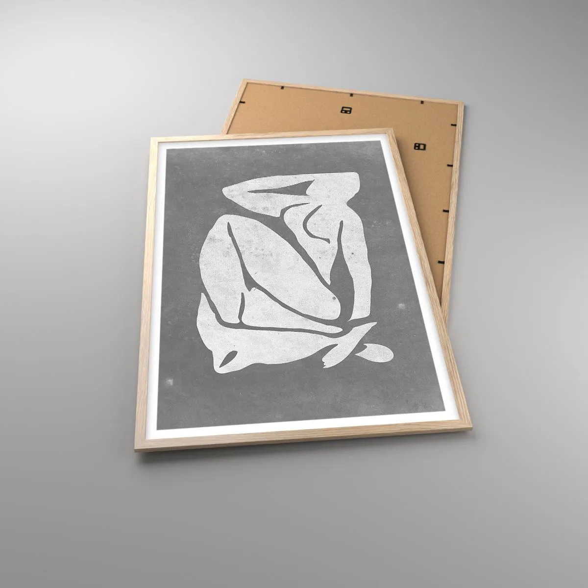 Affiche dans un chêne clair - Poster - En pensée - 61x91 cm