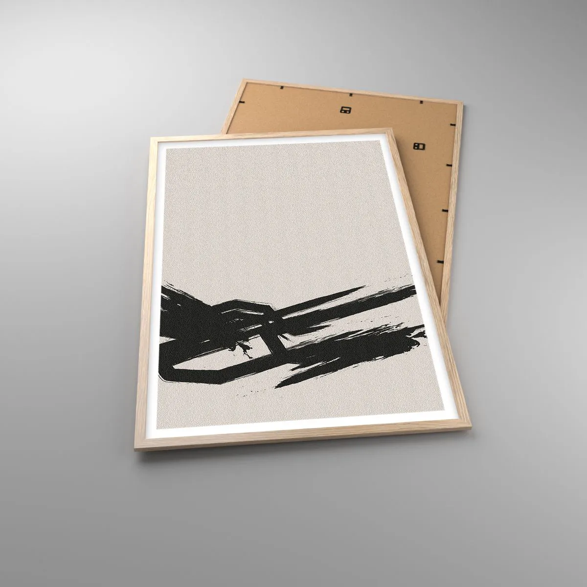 Plakát v rámu světlý dub - Nezastavitelná hybnost - 61x91 cm