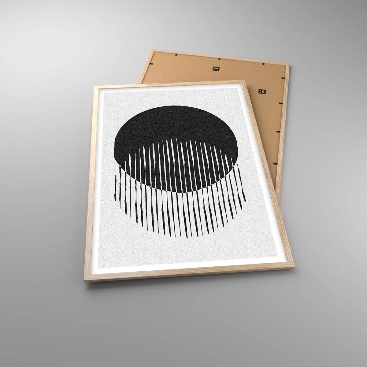 Poster in einem Rahmen aus heller Eiche - Sein Alter Ego - 61x91 cm