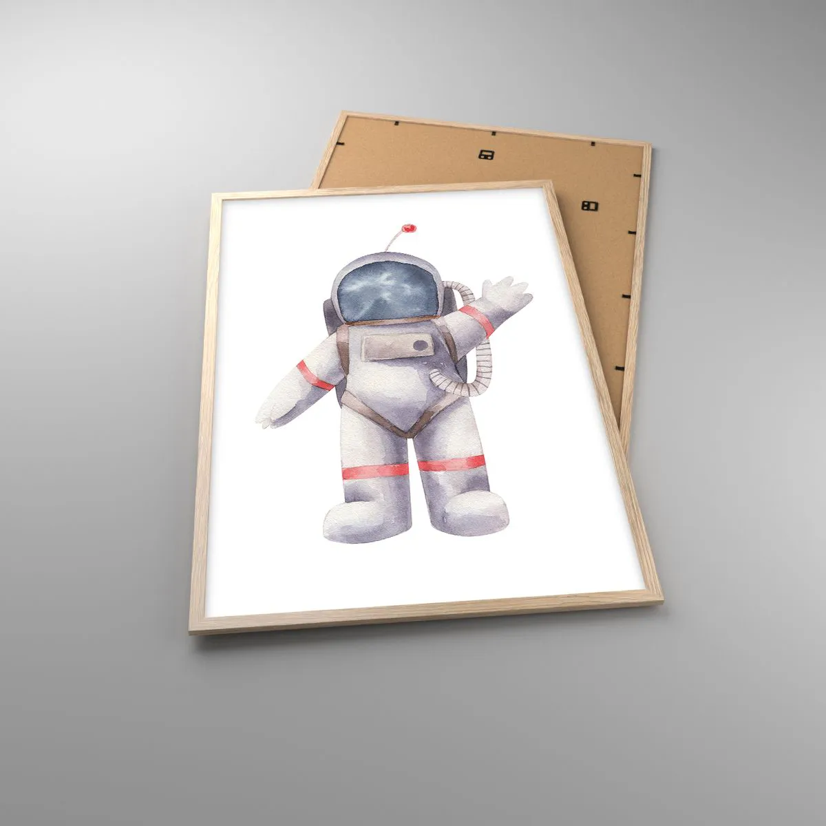 Plagát v ráme zo svetlého duba - Tak zatiaľ! - 61x91 cm