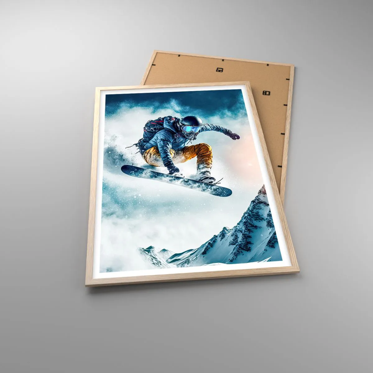 Poster in light oak frame - Extreme Emotions - 61x91 cm