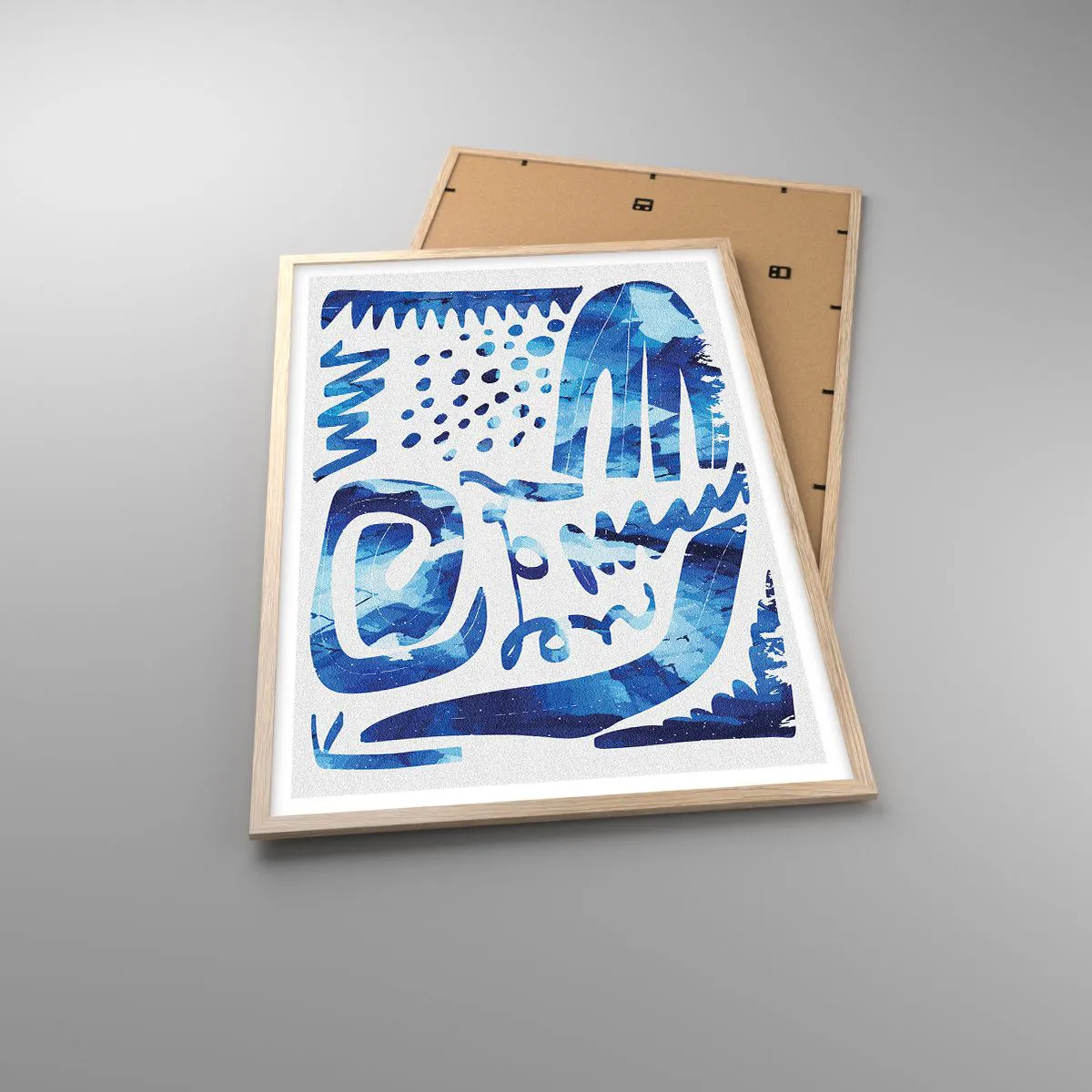 Poster in einem Rahmen aus heller Eiche - Zurück zu den Wurzeln - 61x91 cm