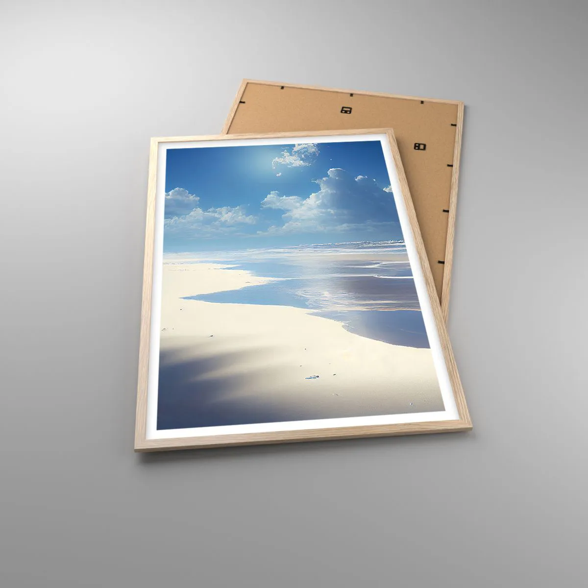 Affiche dans un chêne clair - Poster - Des vacances paradisiaques - 61x91 cm