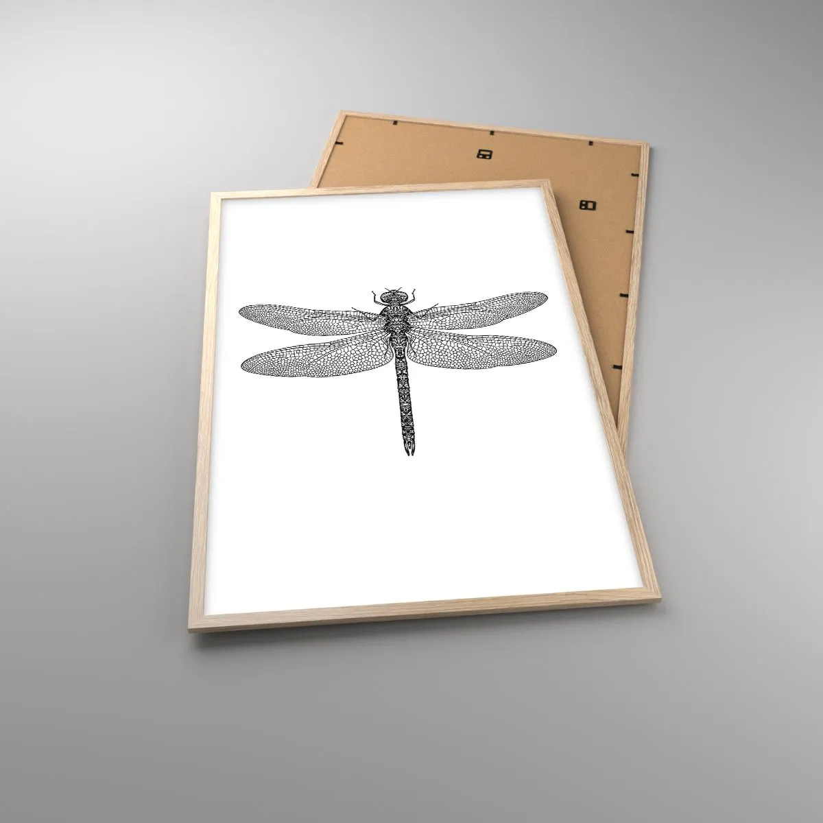 Poster in light oak frame - Precision of Nature - 61x91 cm