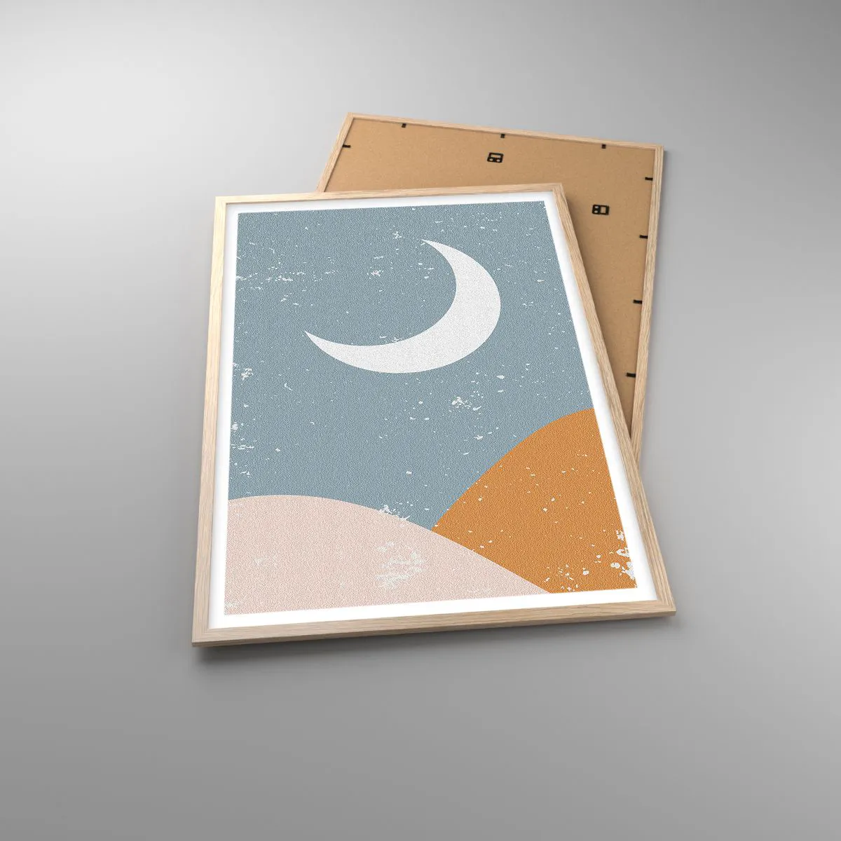 Affiche dans un chêne clair - Poster - Miracle de nombreuses nuits - 61x91 cm