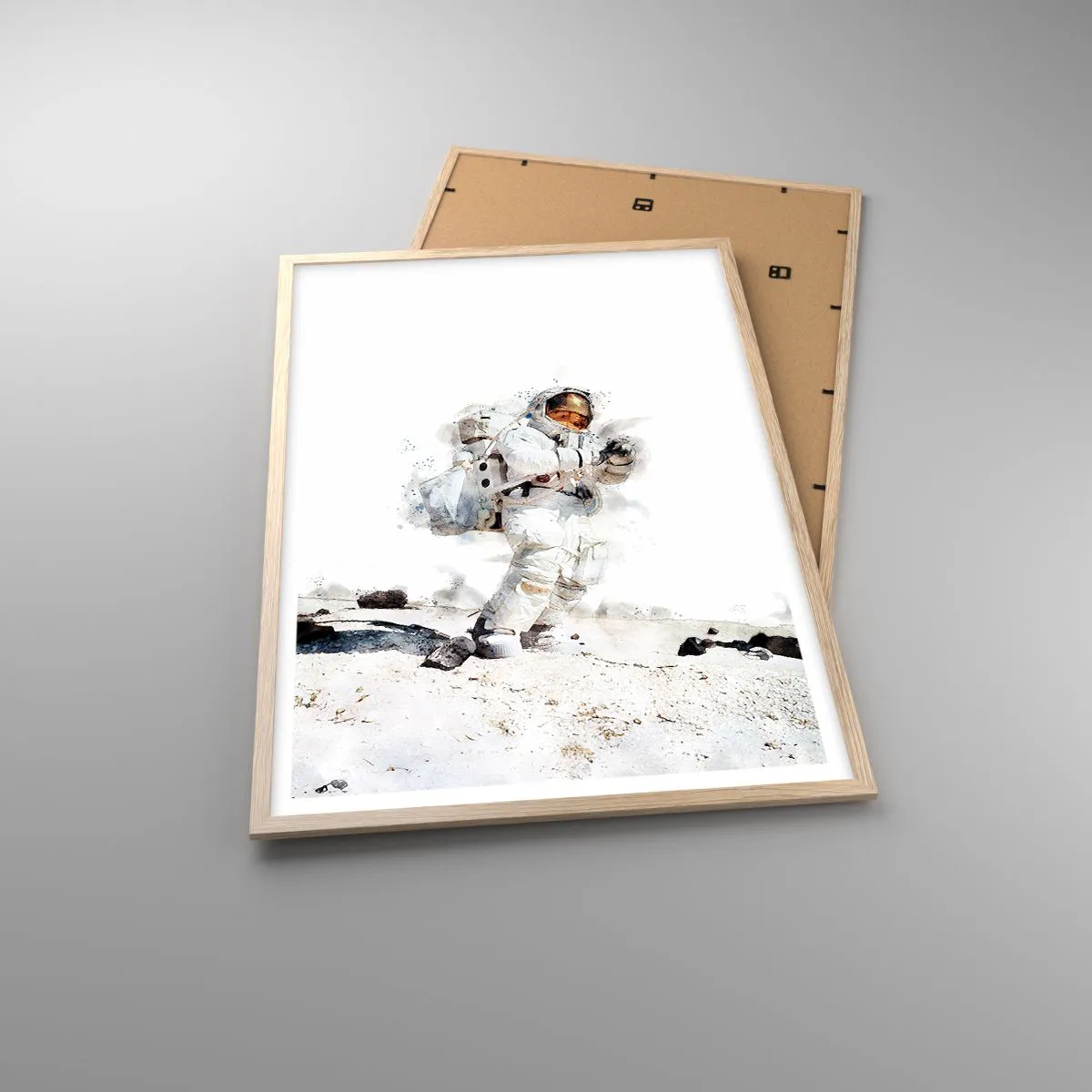 Poster in einem Rahmen aus heller Eiche - Bote der Erde - 61x91 cm