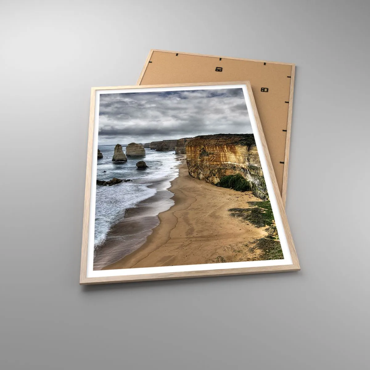 Póster en marco roble claro - Belleza en bruto - 70x100 cm