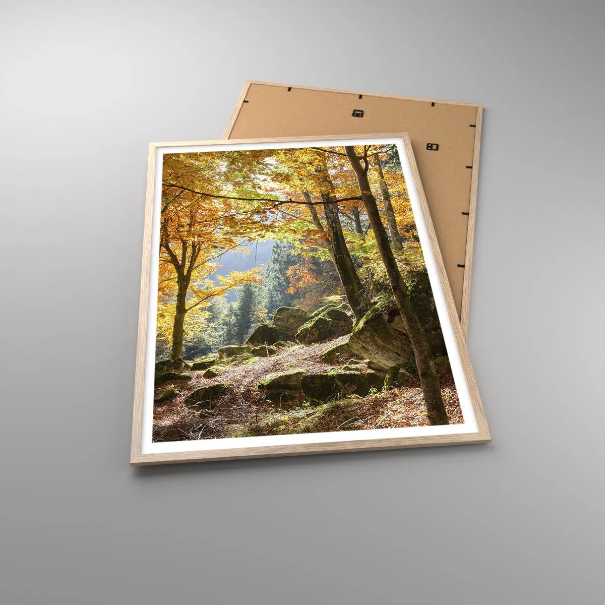 Poster in light oak frame - Time for Rest - 70x100 cm