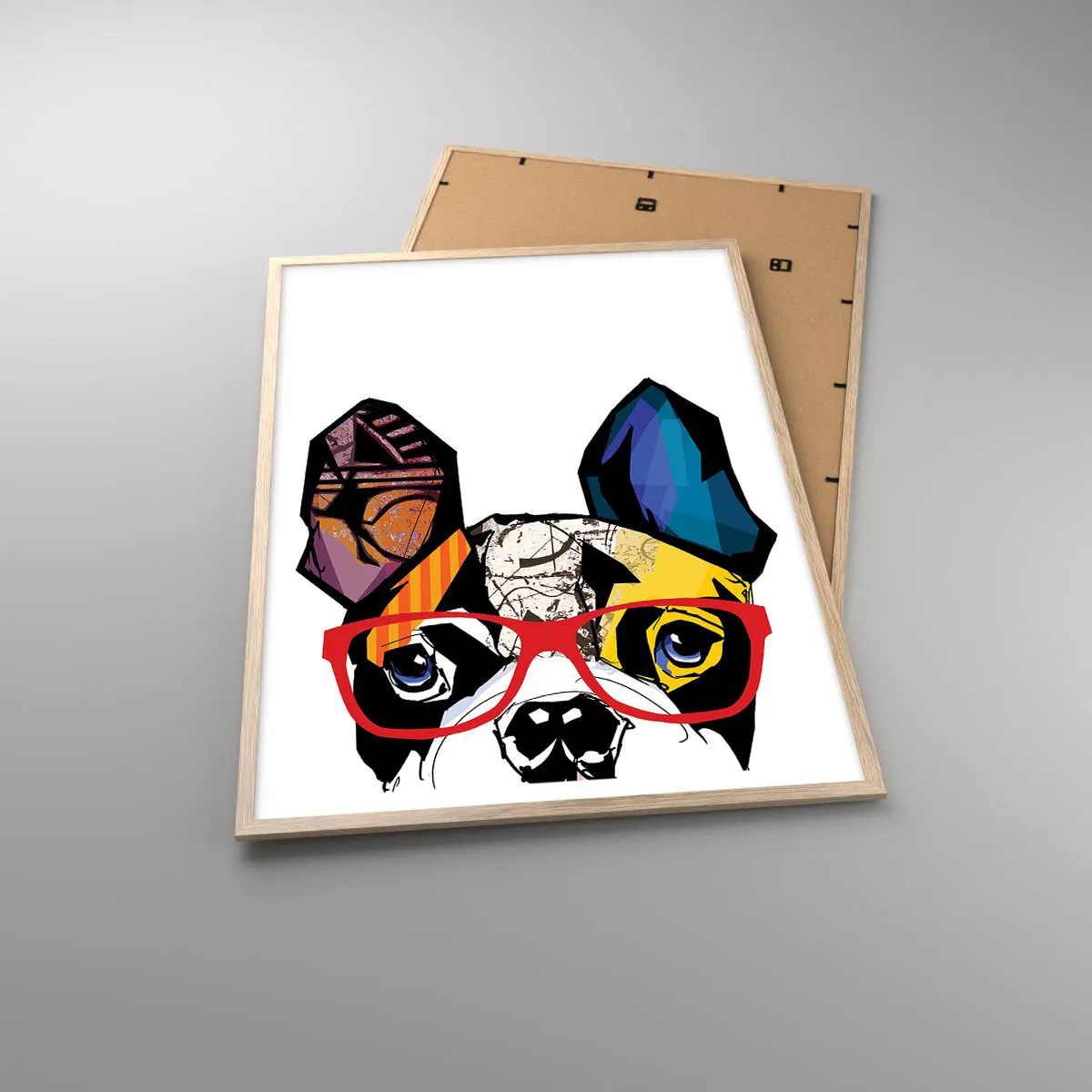 Poster in einem Rahmen aus heller Eiche - Intellektuelle - 70x100 cm