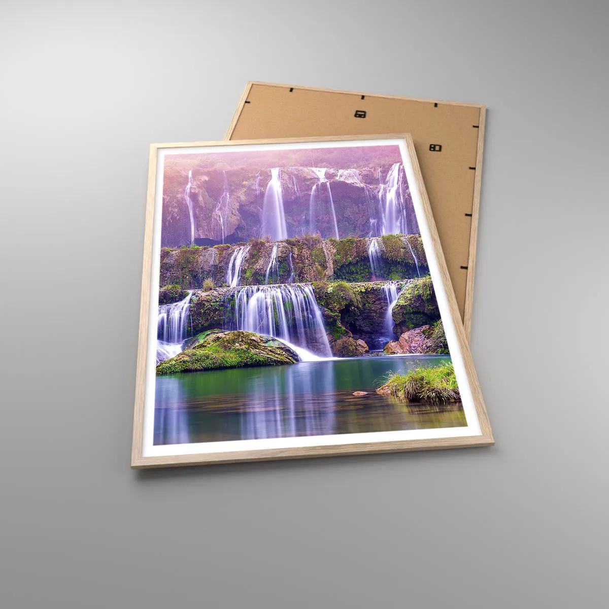 Affisch i ram av ljusek - Trappan till himlen - 70x100 cm