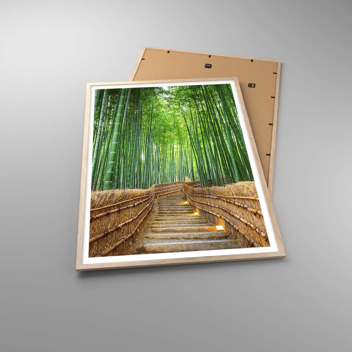 Poster in einem Rahmen aus heller Eiche - Die Essenz der asiatischen Natur - 70x100 cm