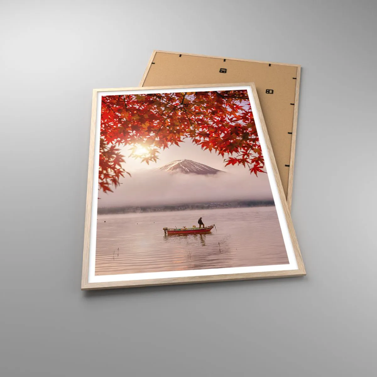 Poster in light oak frame - In Japanese Style - 70x100 cm