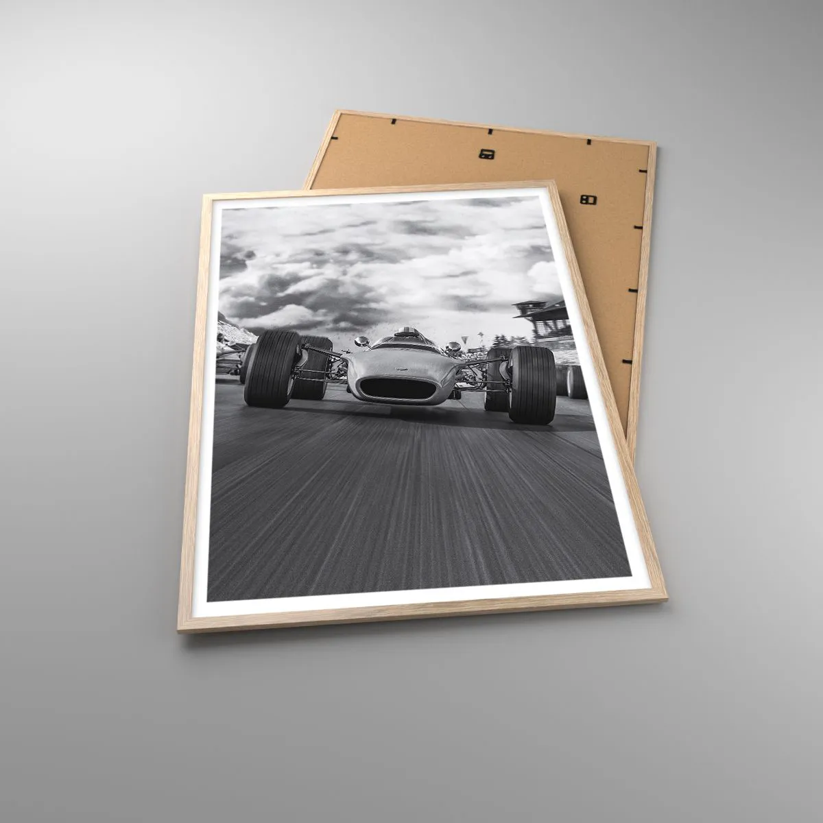 Póster en marco roble claro - ¡Hay poder! - 70x100 cm