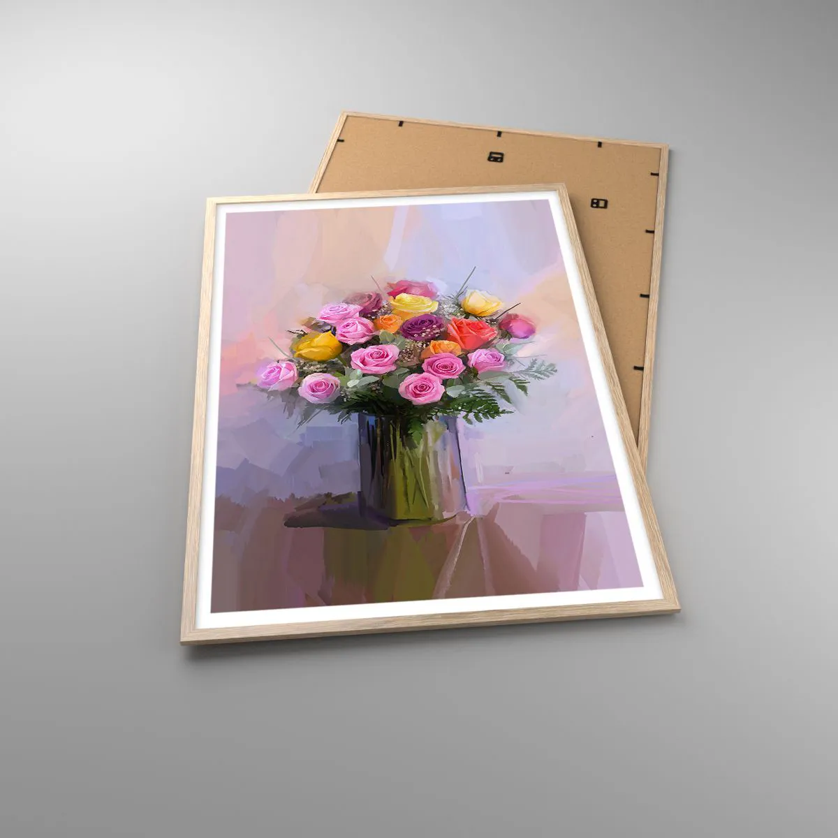 Poster in light oak frame - Retained Beauty - 70x100 cm
