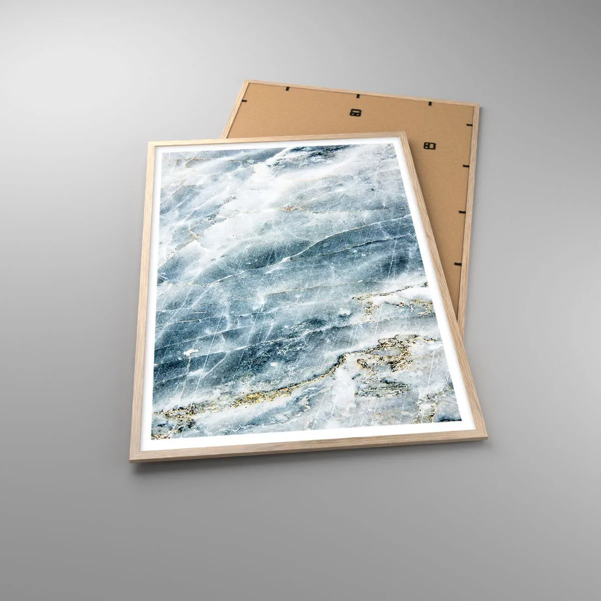 Affiche dans un chêne clair - Poster - Monde de glace - 70x100 cm