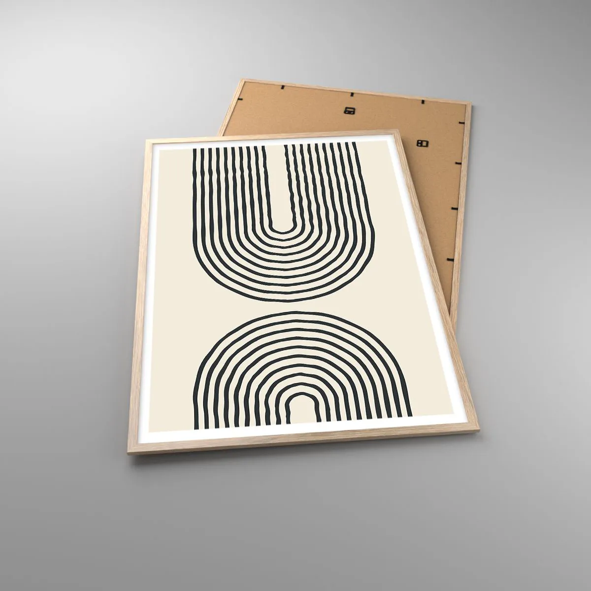 Poster în ramă de stejar deschis - În curând... - 70x100 cm