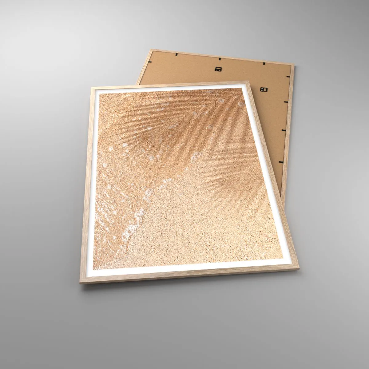 Affiche dans un chêne clair - Poster - Ombre d'un été chaud - 70x100 cm