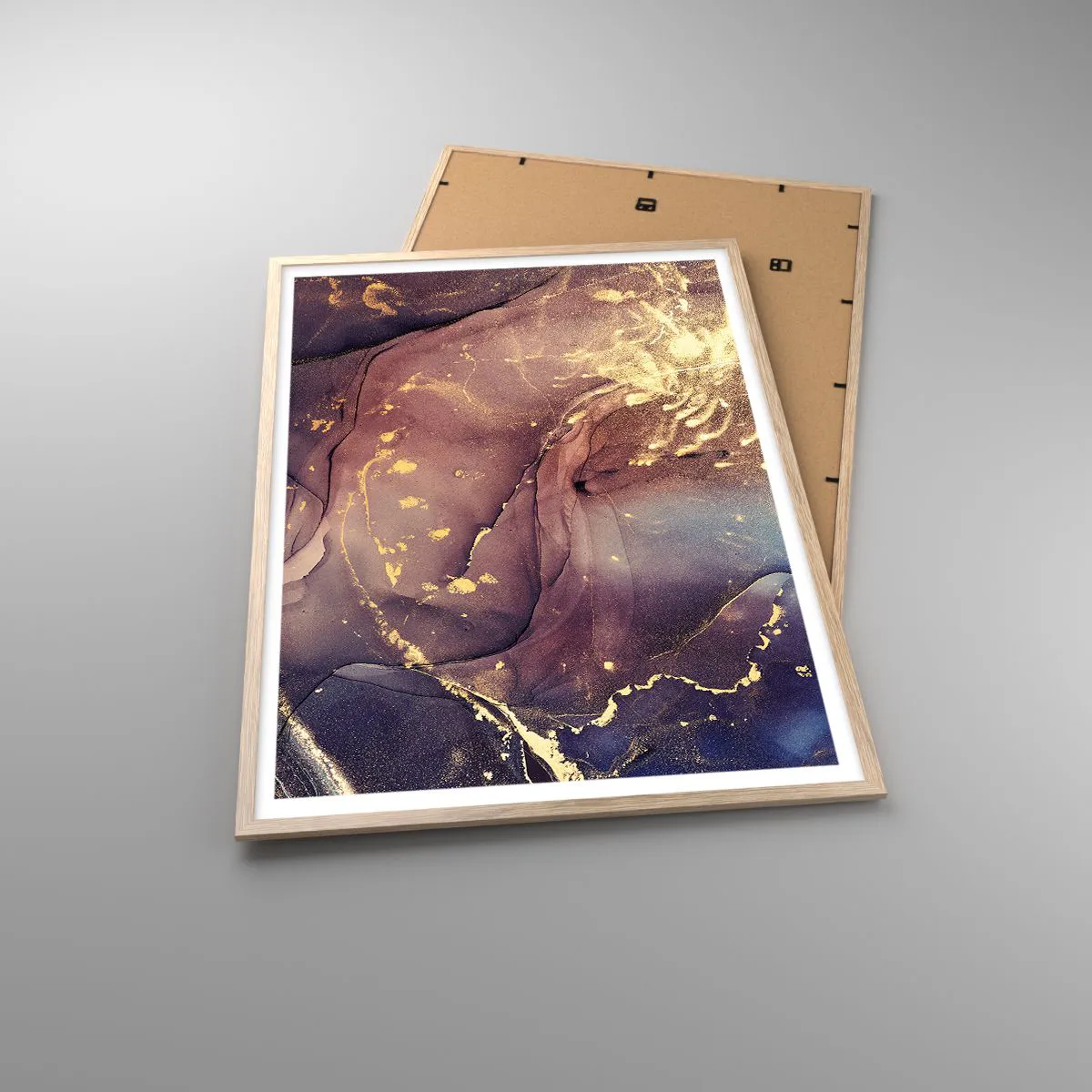 Poster in light oak frame - Matter and Spirit - 70x100 cm