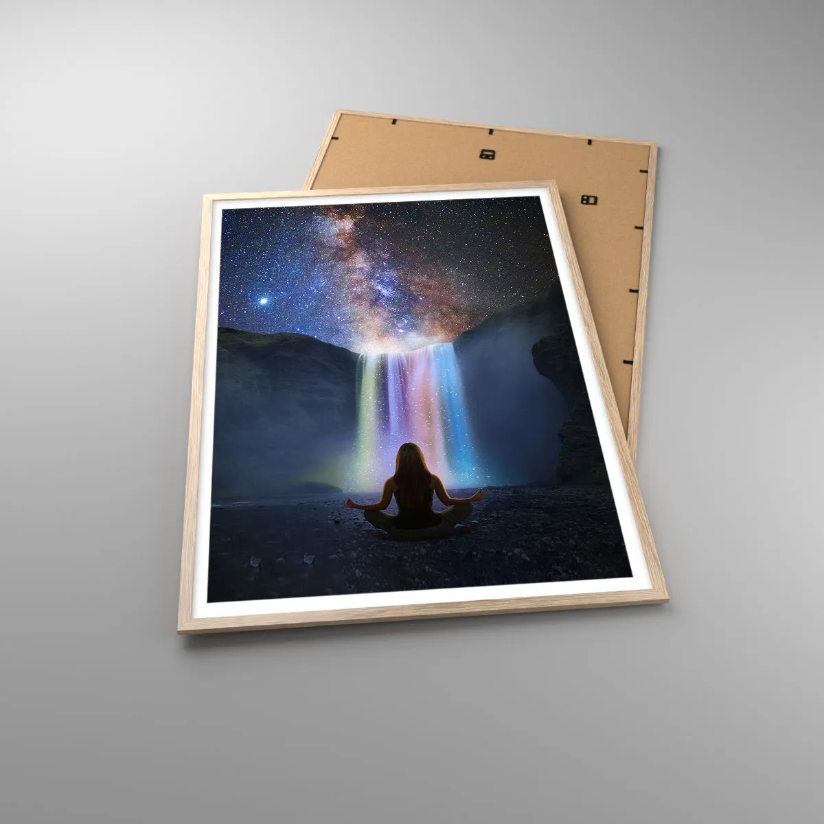 Poster in light oak frame - Absolute Harmony - 70x100 cm