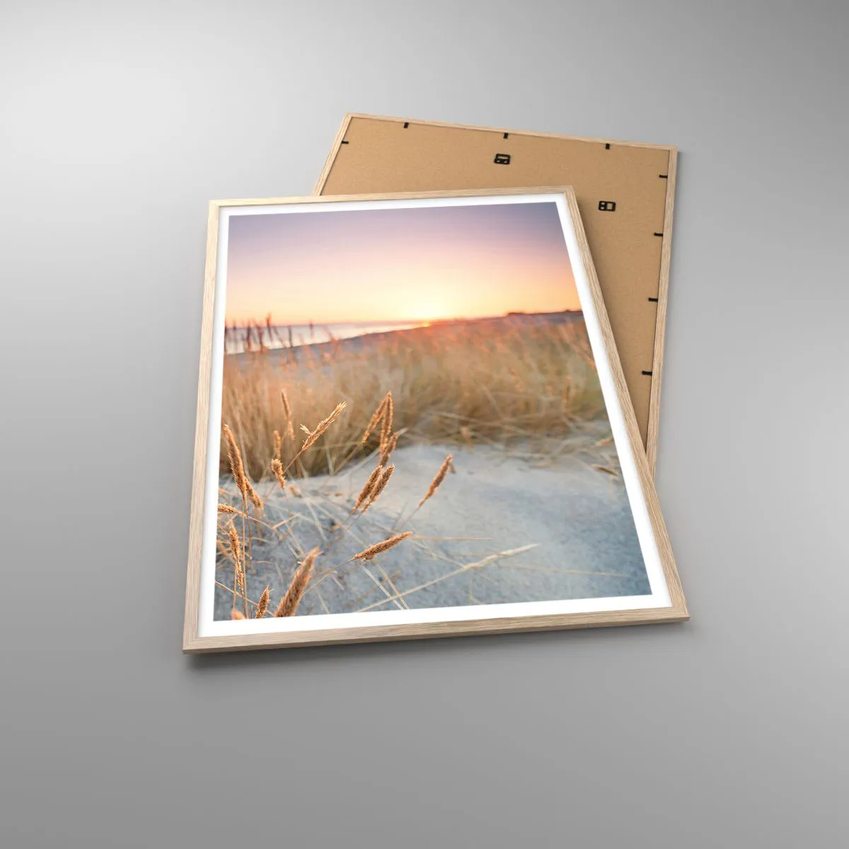 Plakat w ramie jasny dąb - Bałtycka kołysanka - 70x100 cm