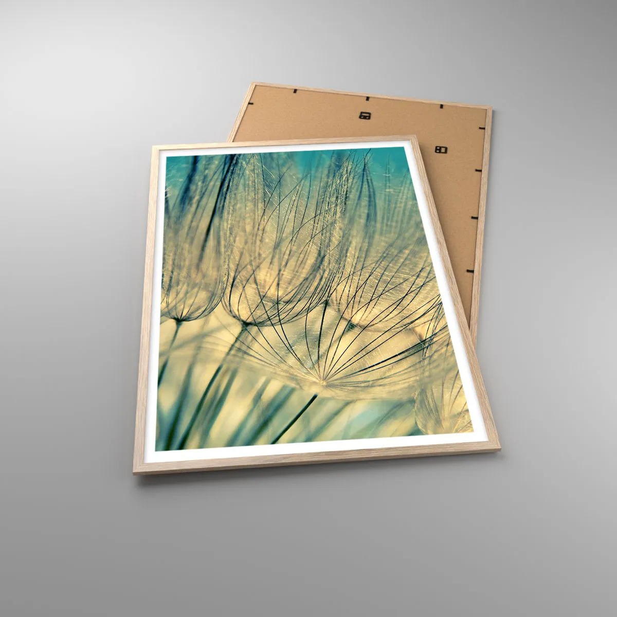 Een poster in een licht eiken lijst - In afwachting van de wind - 70x100 cm