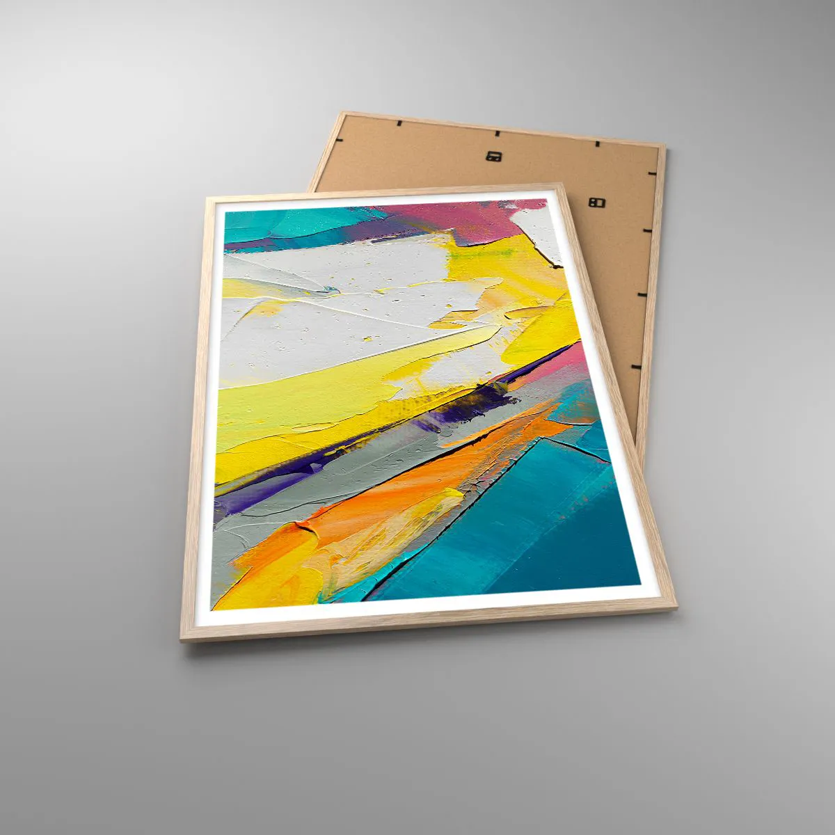 Plakat w ramie jasny dąb - Anatomia światła - 70x100 cm