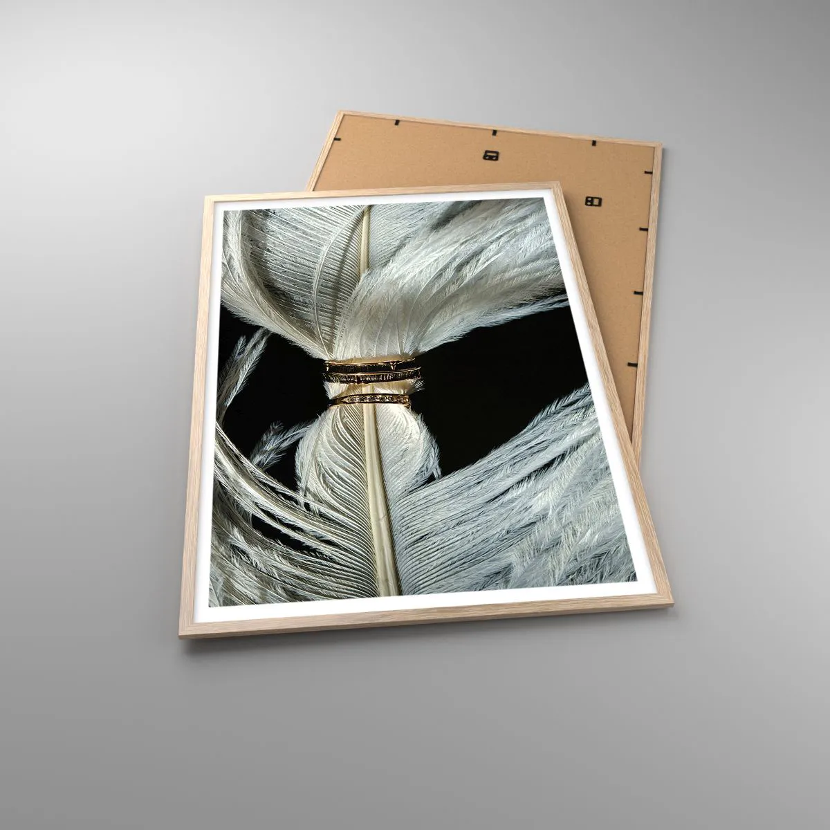 Affiche dans un chêne clair - Poster - ... et je ne te laisserai pas ... - 70x100 cm