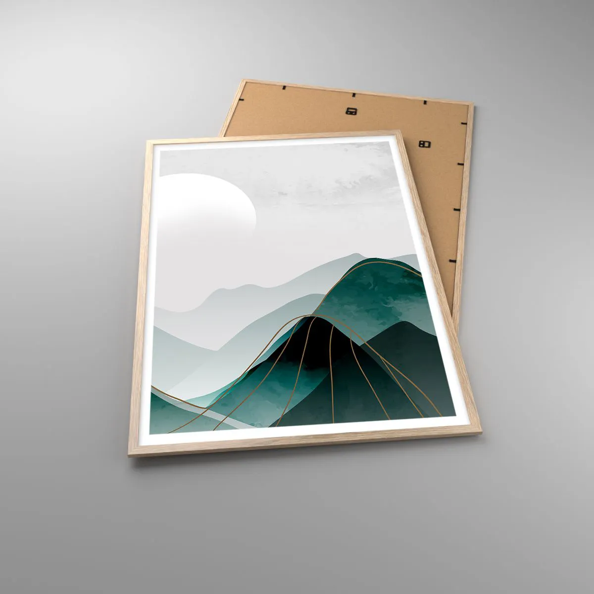 Pôster com moldura de carvalho claro - Em plena majestade - 70x100 cm