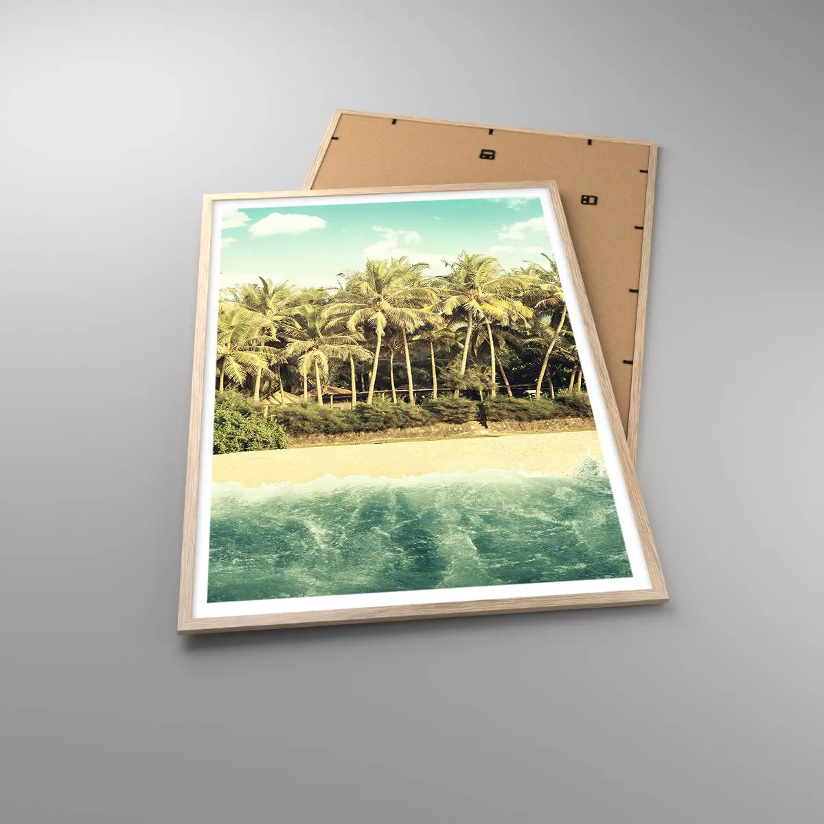 Poster în ramă de stejar deschis - Ce zici de aici? - 70x100 cm