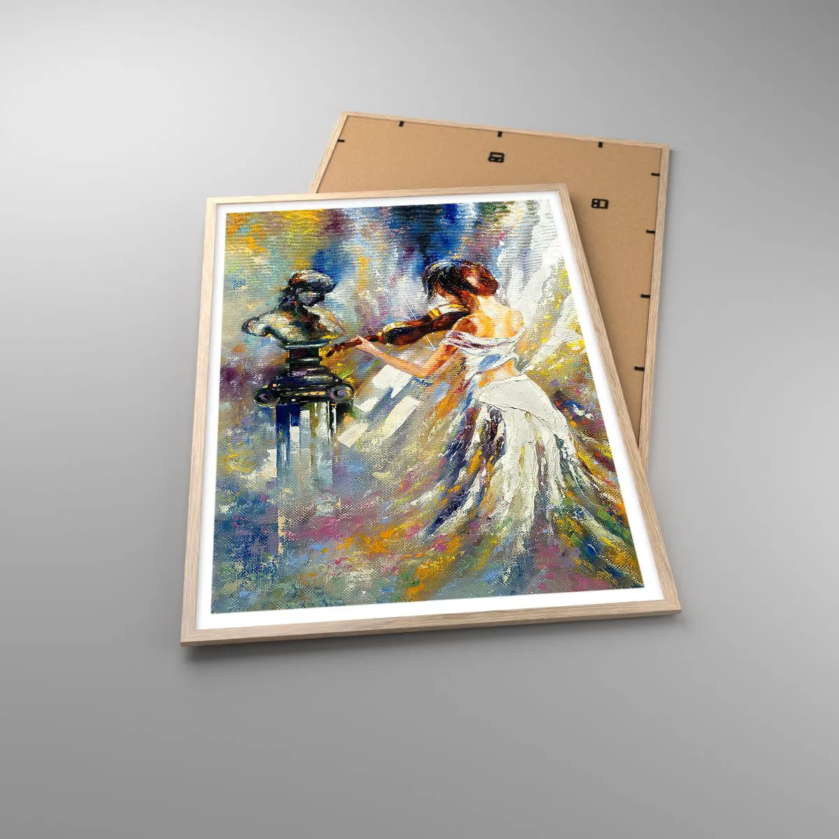 Plakat w ramie jasny dąb - Ożywić uczuciem - 70x100 cm