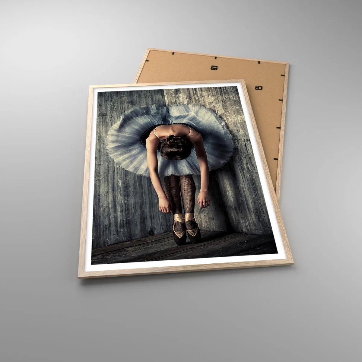 Plakát v rámu světlý dub - Když dohraje hudba - 70x100 cm