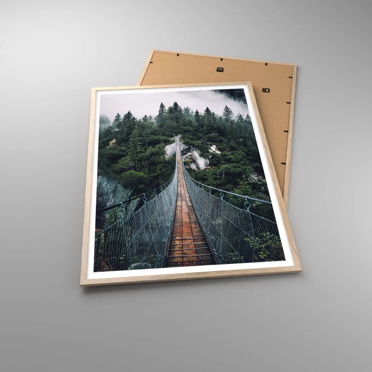 Affiche dans un chêne clair - Poster - Uniquement pour les aigles - 70x100 cm