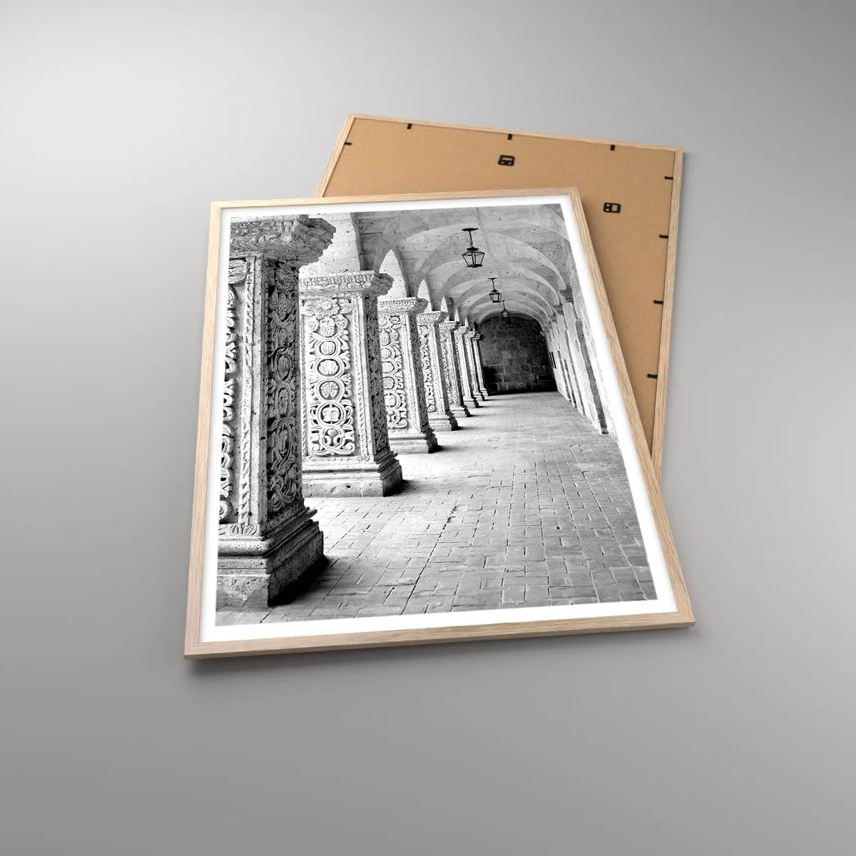 Poster in light oak frame - Where is this Going...? - 70x100 cm