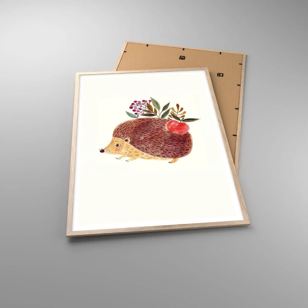 Plakat i ramme af lyst egetræ - Og du kan allerede lide mig - 70x100 cm