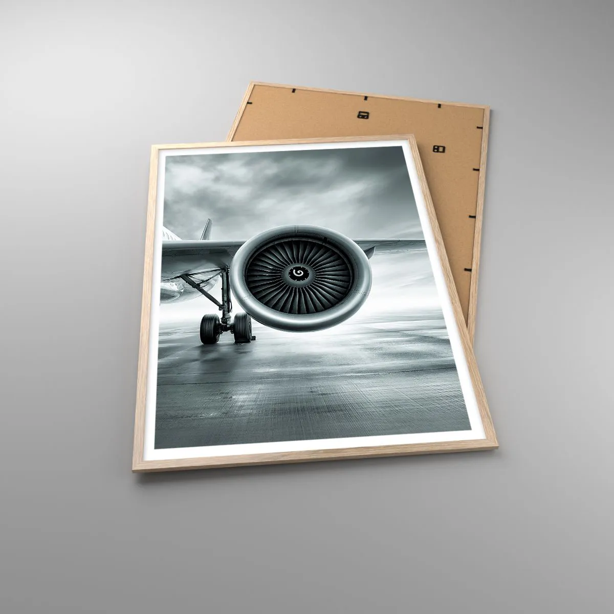 Póster en marco roble claro - Hay poder - 70x100 cm