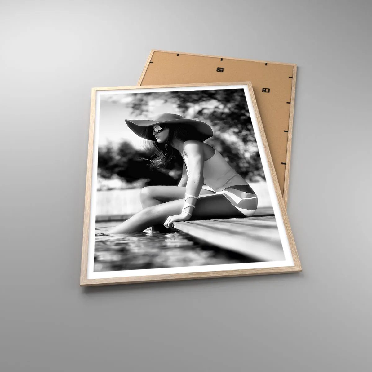 Poster in einem Rahmen aus heller Eiche - Sommertraum - 70x100 cm